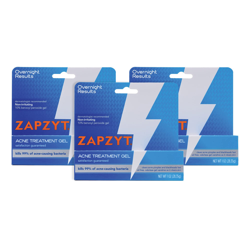 Zapzyt: tube de gel 10% peroxyde de benzoyle prêt pour application ciblée.