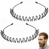 Bandeau ZASZO en métal ondulé ensemble pour une coiffure rapide et durable.