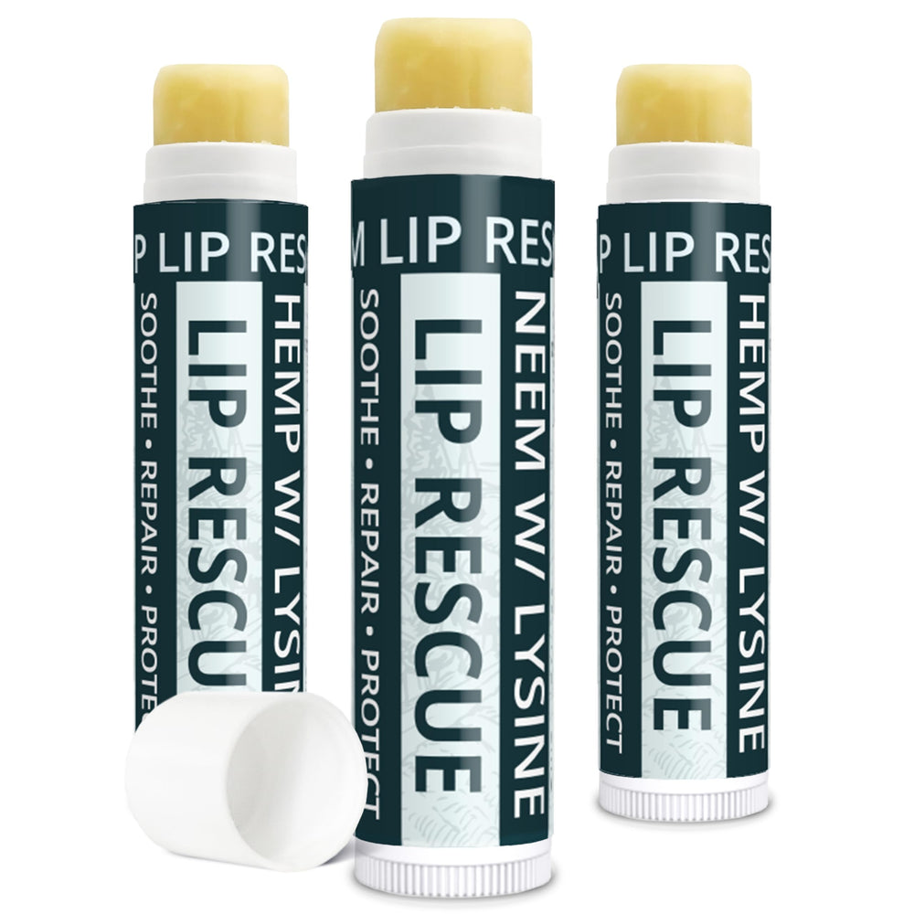 Baume Zatural au chanvre et Lysine dans un tube, soin hydratant naturel des lèvres.