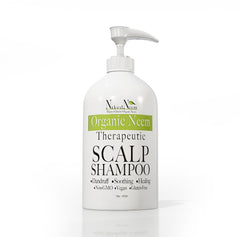 Shampooing Neem Zatural — bouteille fraîche, cuir chevelu équilibré et cheveux doux.