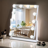 Miroir ZBOCAI vanité lumineux pour maquillage précis sur la coiffeuse.