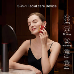 ZDEER Mode chaleur et vibration — massage facial apaisant et revitalisant.