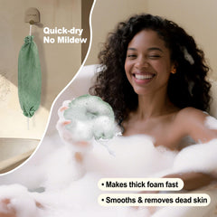 Zeefpod éponge réseau africaine rose pour une exfoliation agréable.