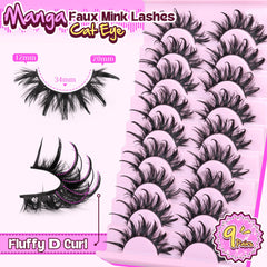 Cils Zegaine manga longs 12-20mm allongeant le regard pour un effet élégant et prononcé