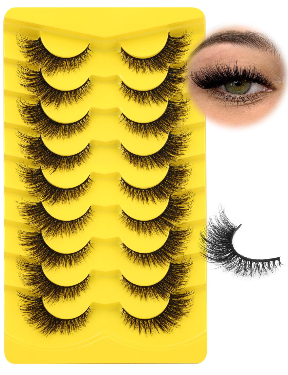 Cils Zegaine – pack de 9 paires pour un look naturel et prêt à poser.