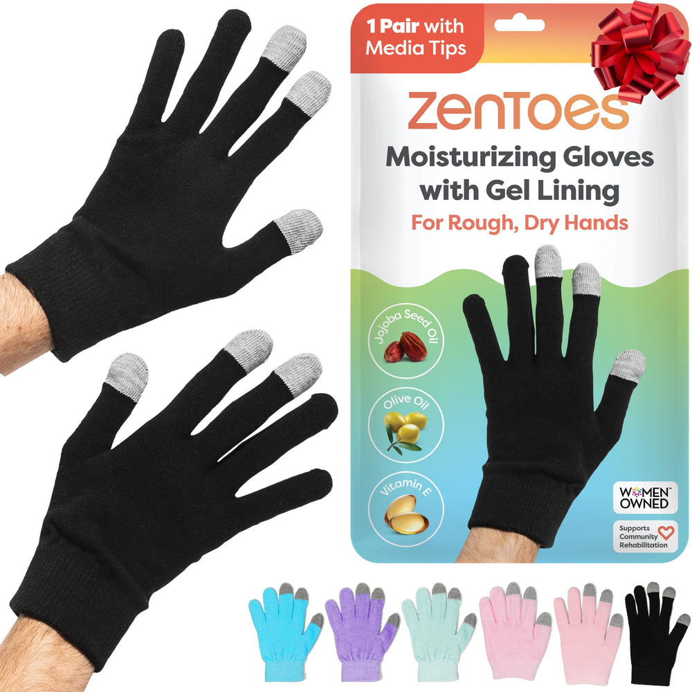 Gants ZenToes hydratants nocturnes emballage élégant prêt à offrir