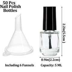 ZENFUN ensemble flacons vernis clairs 5 ml, idéal pour tester des couleurs
