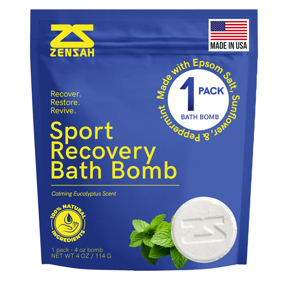 Zensah Bombes de bain récupération menthe et eucalyptus, relaxation musculaire possible.