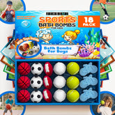 ZenseMe bath bomb with toy inside promotes active, fun bath time for kids.
