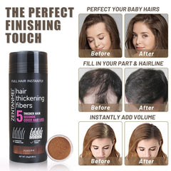 Cheveux volumisés toute la journée grâce à Zentanmei, sans retouches.