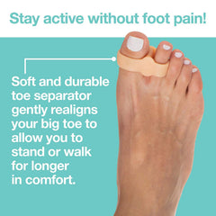 ZenToes alignement-orteil: gel à double boucle pour maintien discret