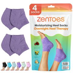 ZenToes chaussettes hydratantes talons ouverts pour soin nocturne.