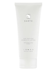 Zents lotion probiotechique anti-age en bouteille Terre, hydratation durable.