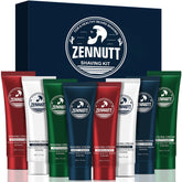 Coffret ZENNUTT avec 8 crèmes de rasage prêt pour voyage et cadeau