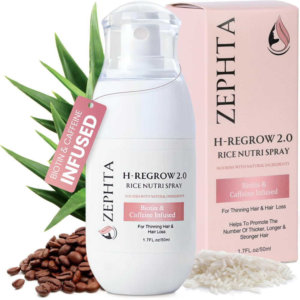 Zephta H-Regrow : bouteille spray prête à l'emploi pour stimuler le cuir chevelu et favoriser la pousse.