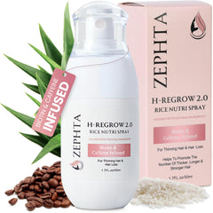 Zephta H-Regrow : bouteille spray prête à l'emploi pour stimuler le cuir chevelu et favoriser la pousse.