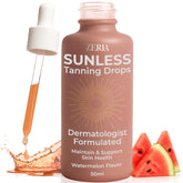 Zeria Tanning Drops drink bottle for mess-free sunless tanning.