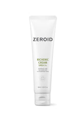 ZEROID Richenic Crème à l’Urée 5% – Bouteille, hydratation en profondeur pour peau sèche.