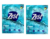 Savon Zest Aqua Bar, ensemble de 16 barres, mousse nette et parfum frais.