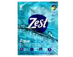 Savon Zest Aqua Bar, parfum frais et usage quotidien pour mains et corps.