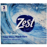 Zest Savon Barres Brise Océane — ensemble, parfum frais pour la douche.