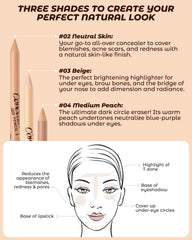 ZEVNI Wonder Concealer teinte-peach-moyen : neutralise les cernes bleutés avec chaleur.