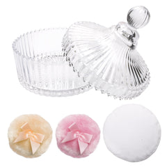 Zhaoyao Bouteille poudre crystal, rangement élégant pour poudre corporelle et poudres libres.