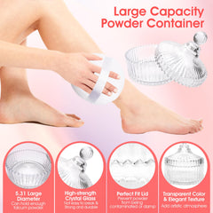 Zhaoyao Puff poudre rose et jaune, texture douce pour application uniforme.