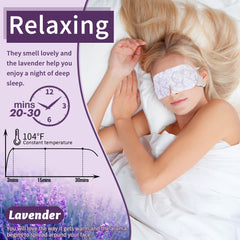 ZHENYEMEI Masque Yeux Lavande – relaxation et sommeil amélioré