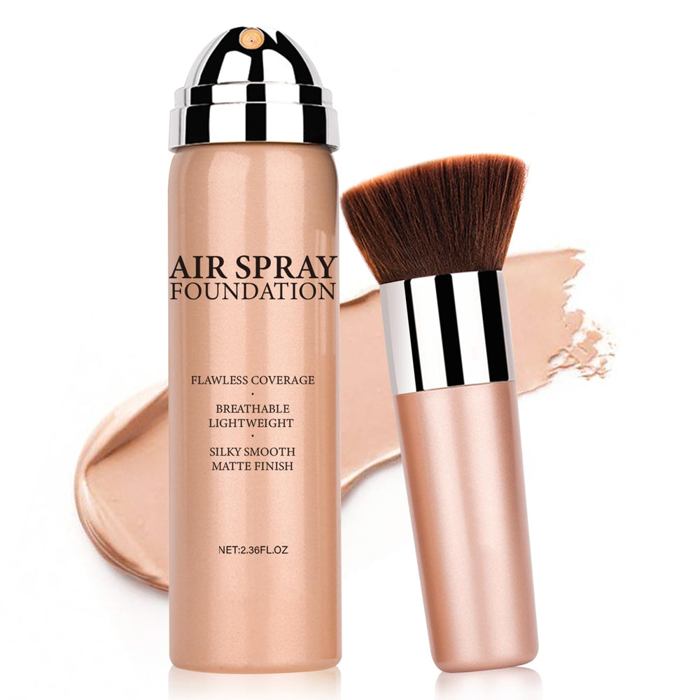 ZHISHUDL AirBrush Bouteille-mat-fond-de-teint: couvrance naturelle durable.