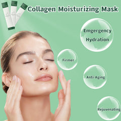 zhnnt masque collagene nuit, application sans rinçage pour réparations nocturnes.