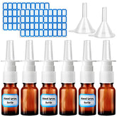 Bouteille nasale ZHWKMYP en verre ambré 10 ml avec rôle de dosage précis
