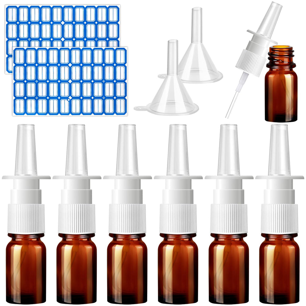 Flacon spray nasal brun ZHWKMYP 5 ml prêt pour usage quotidien.