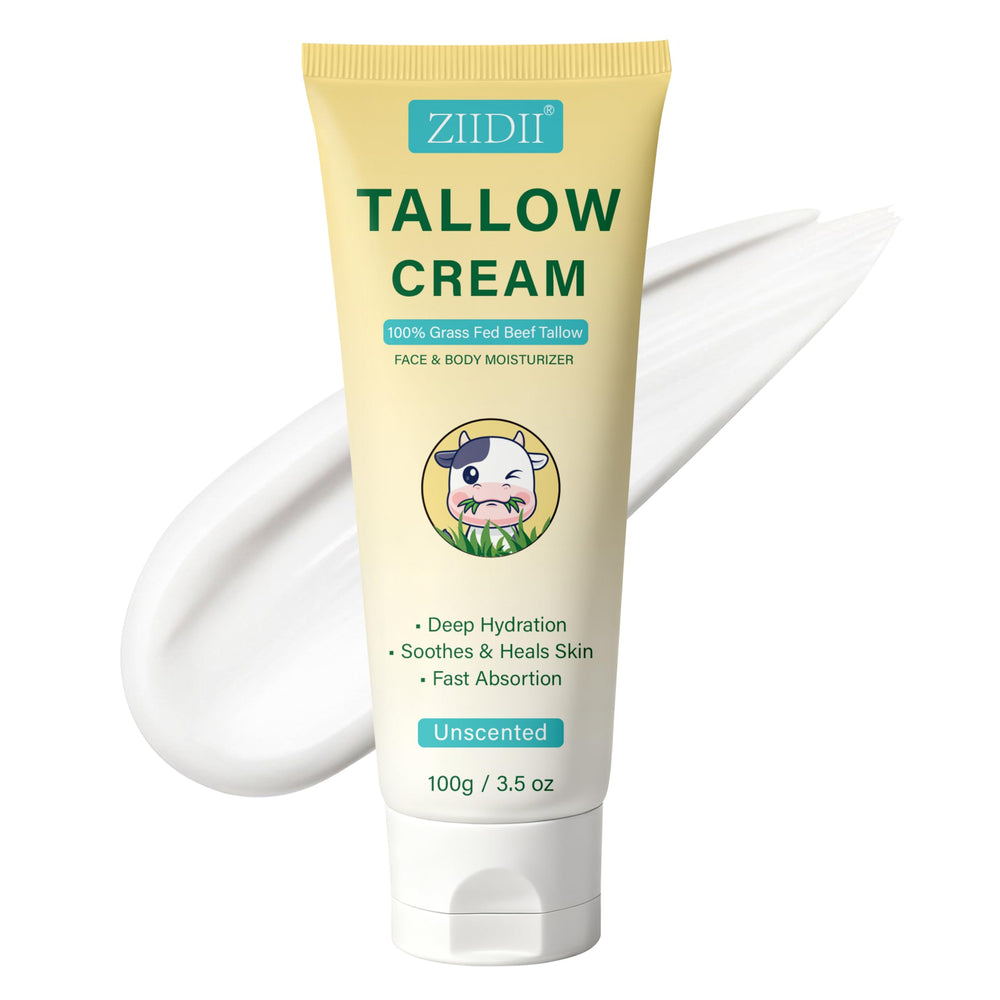 ZIIDII Graisse de Boeuf Crème Visage: hydratation profonde pour peau douce