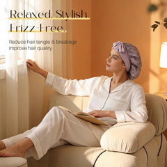 ZIMASILK bonnet Mulberry – double couche pour plus de protection et de confort.