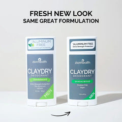 Zion Health Déodorant argile-minéraux, absorption légère.
