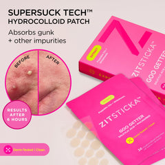 Pansement hydrocolloide visage ZitSticka Goo Getter couverture discrète