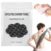ZIVWAGX exfoliating towel back-reach design for easy cleansing