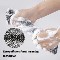 ZIVWAGX hexagonal-weave exfoliating towel for effective dirt lifting
