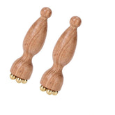 ZKMGYZB: bois de rose et boules cuivre pour massage des yeux, effet ciblé.