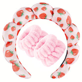 Bandeau spa Zkptops pour lavage visage et cheveux protégés.
