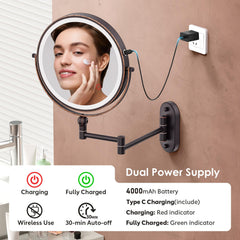 Miroir ZLOKLA en nickel perlé, design premium et durable