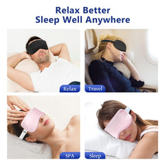 ZNÖCUETÖD masque yeux bande elastique ajustable, ajuste confort sans tirer les cheveux.
