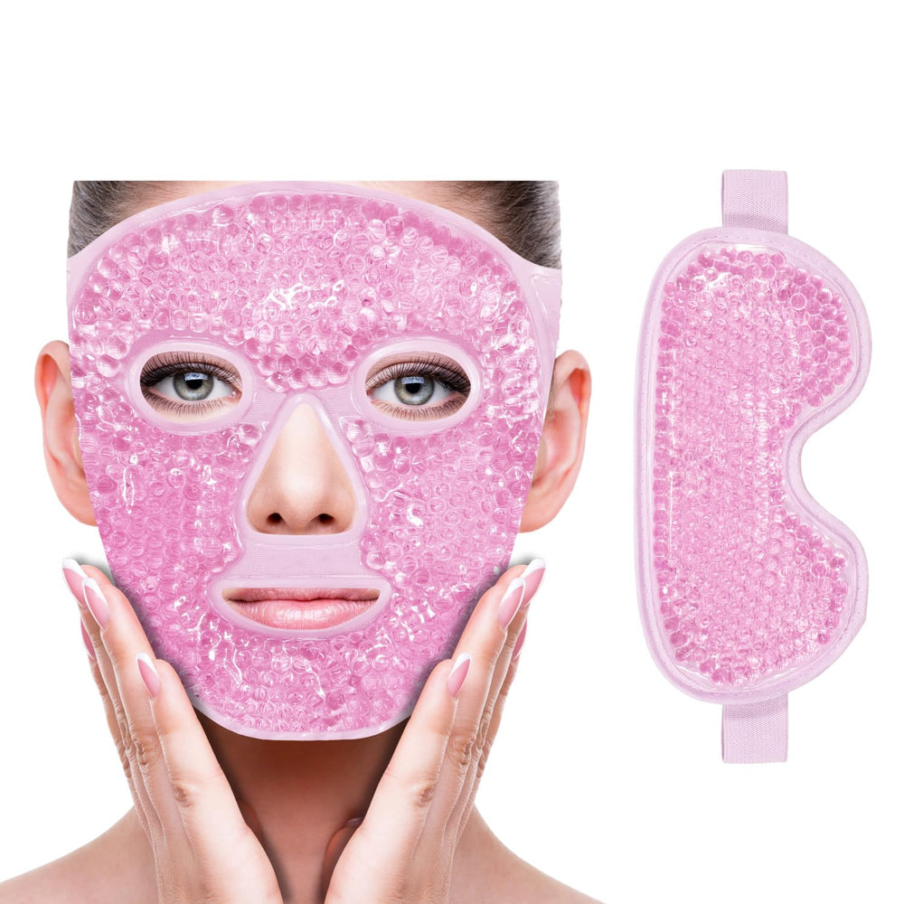 ZNÖCUETÖD masque yeux avec gel froid pour atténuer les poches et tensions.