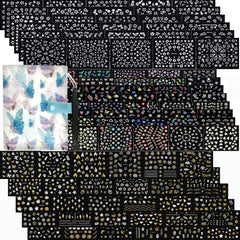 Zoance 102 feuilles de stickers ongles pour designs quotidiens faciles.