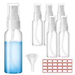 Bouteilles Zoizocp spray 2oz transparentes, idéales pour voyager et transférer vos liquides.