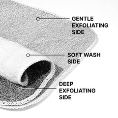 Gant ZOMCHI double texture pour pieds et coudes, exfoliation ciblée.