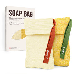 ZOMCHI sac à savon exfoliant rugosité grossière pour pieds et coudes.