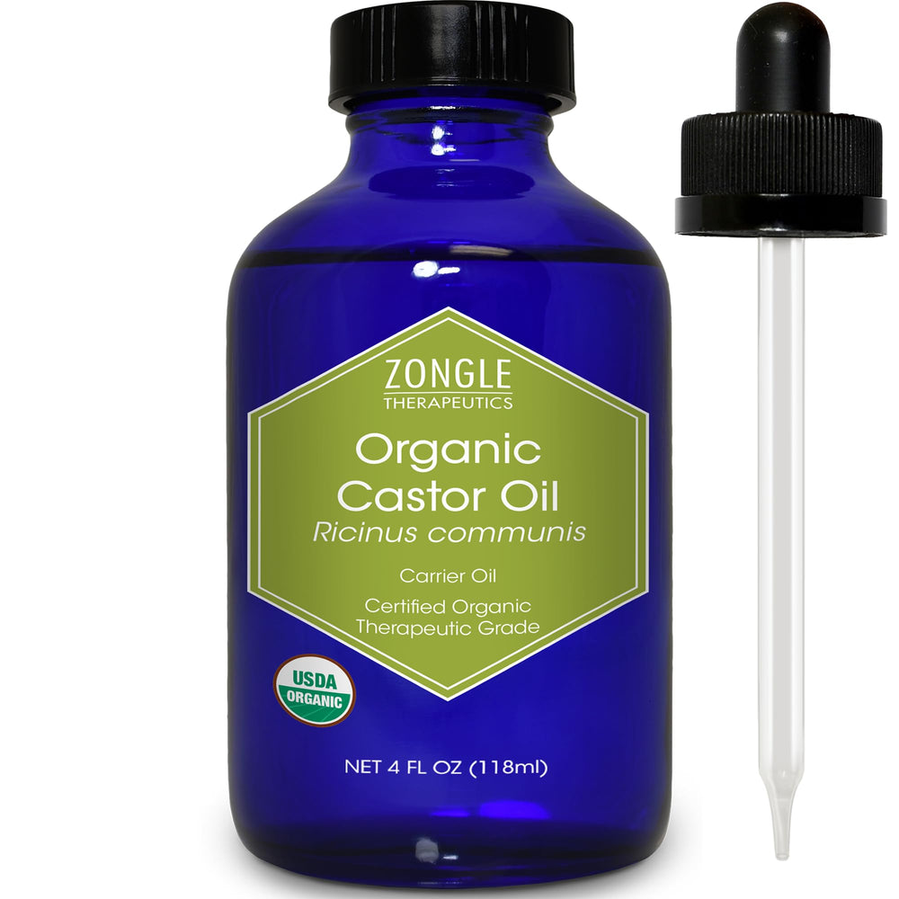 Zongle Therapeutics huile de ricin — flacon verre: conservation et pureté optimales.