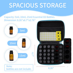 ZORETCO étui-huiles essentielles: pratique pour 5ml à 15ml et voyage